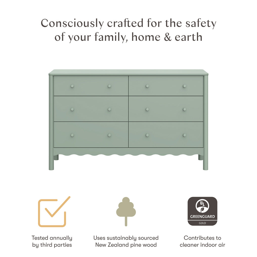 Swell 6-Drawer Assembled Dresser