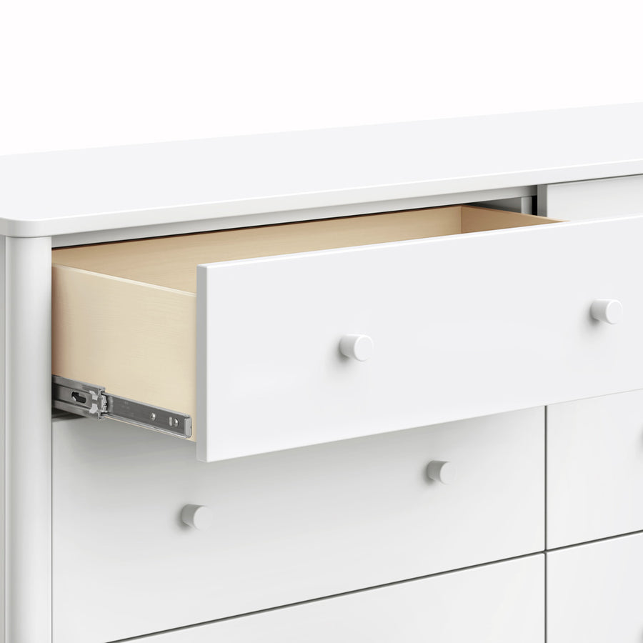 assembled white dresser Swell 6-Drawer Assembled Dresser Babyletto Color: White