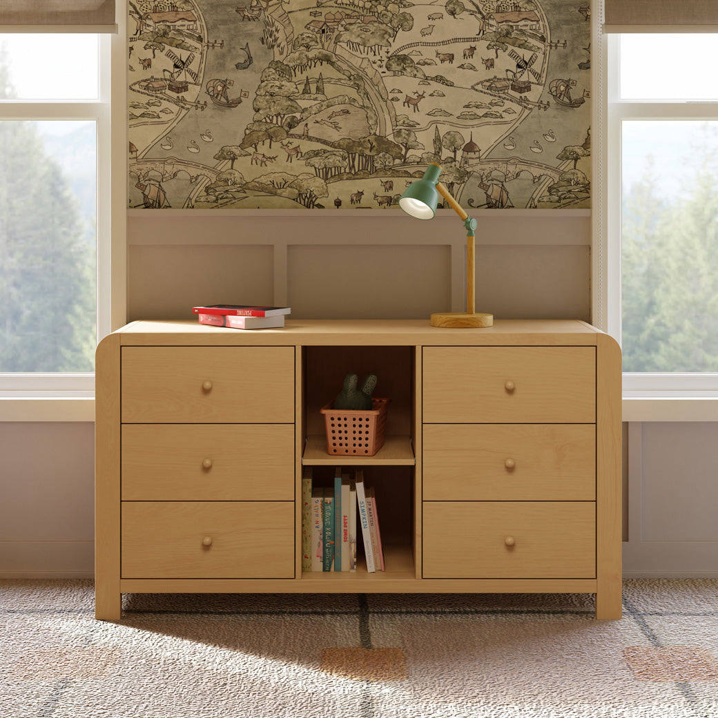 TipToe 6-Drawer Assembled Dresser with Cubbies