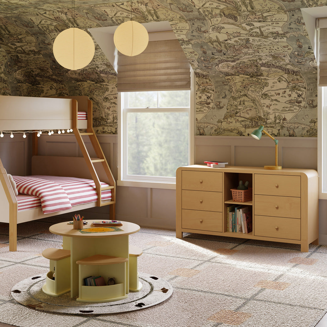 TipToe 6-Drawer Assembled Dresser with Cubbies