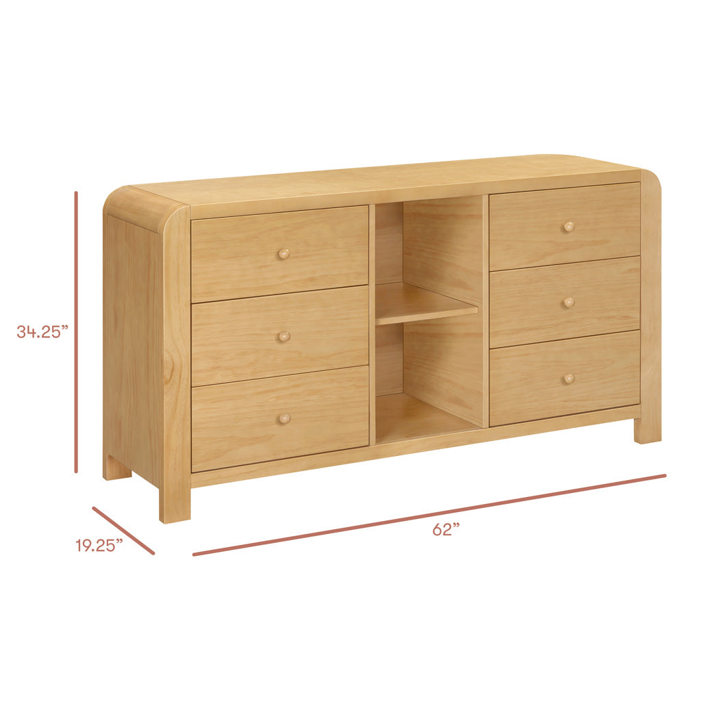 TipToe 6-Drawer Assembled Dresser with Cubbies