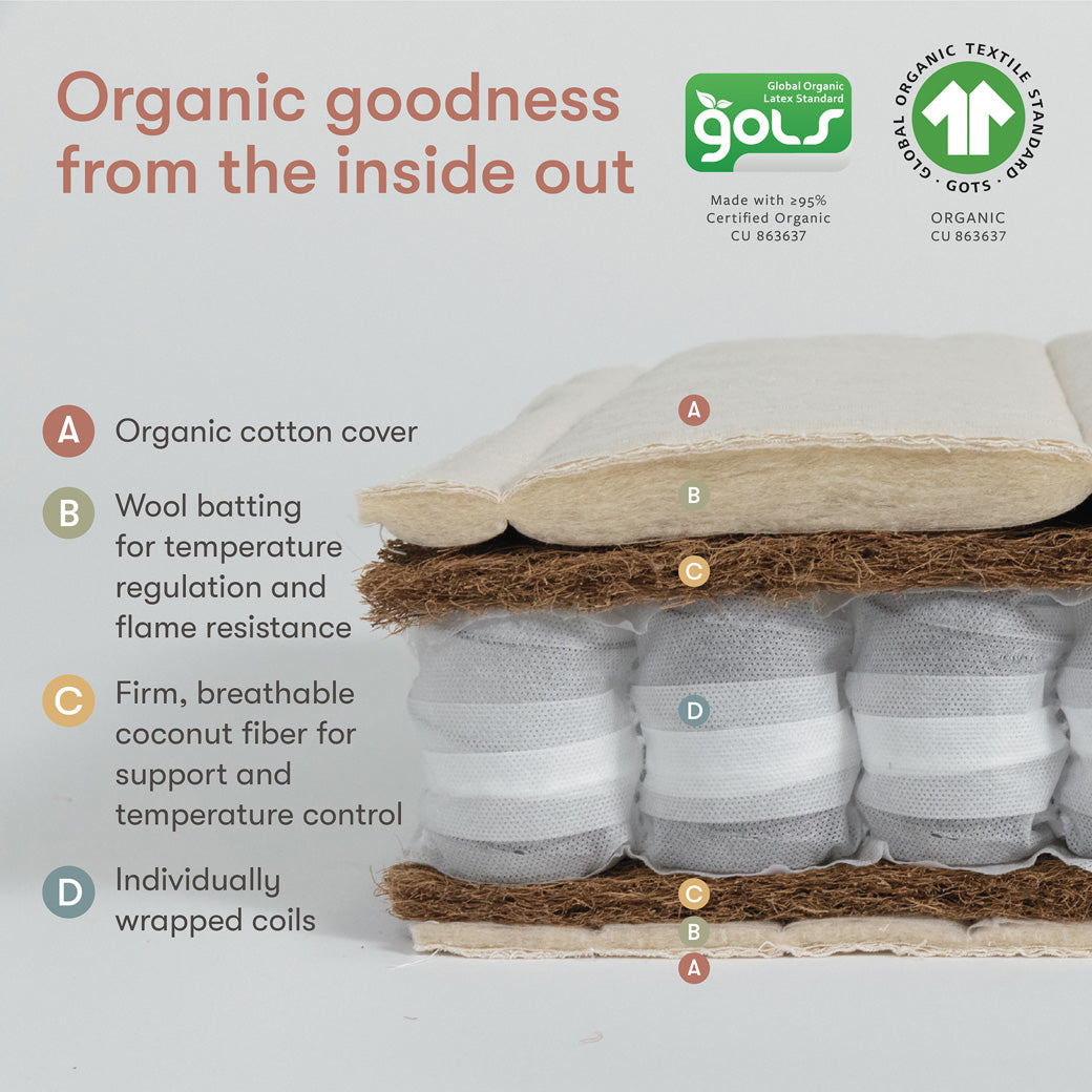 Avocado Dual-stage, Organic & Non-Toxic Crib Mattress
