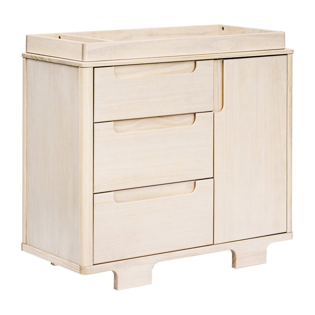 Babyletto Yuzu 3-Drawer Changer Dresser with changing tray in -- Color_Washed Natural