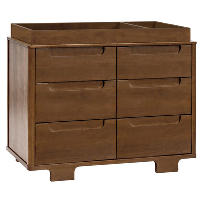 Babyletto Yuzu 6-Drawer Dresser with changing tray in -- Color_Natural Walnut