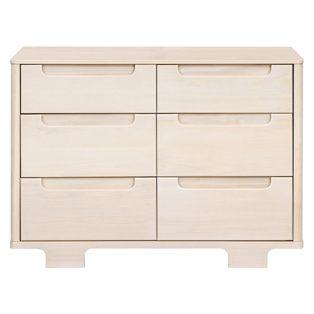 Front view of Babyletto Yuzu 6-Drawer Dresser in -- Color_Washed Natural