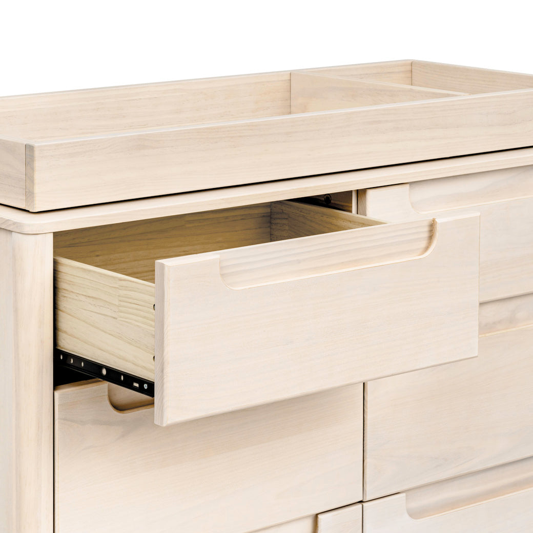 Babyletto Yuzu 6-Drawer Dresser with changing tray and open drawer  in -- Color_Washed Natural