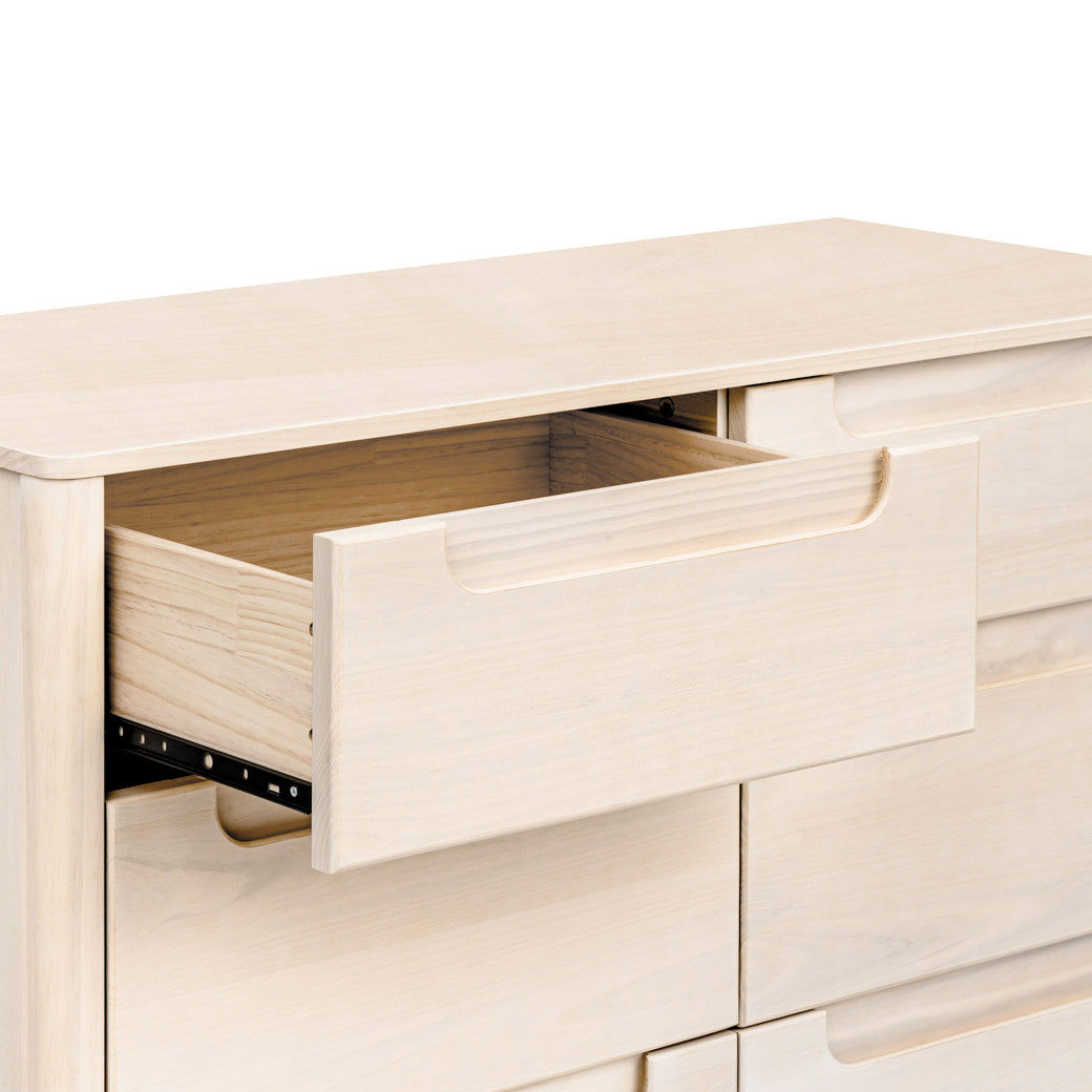 Babyletto Yuzu 6-Drawer Dresser with open drawer  in -- Color_Washed Natural