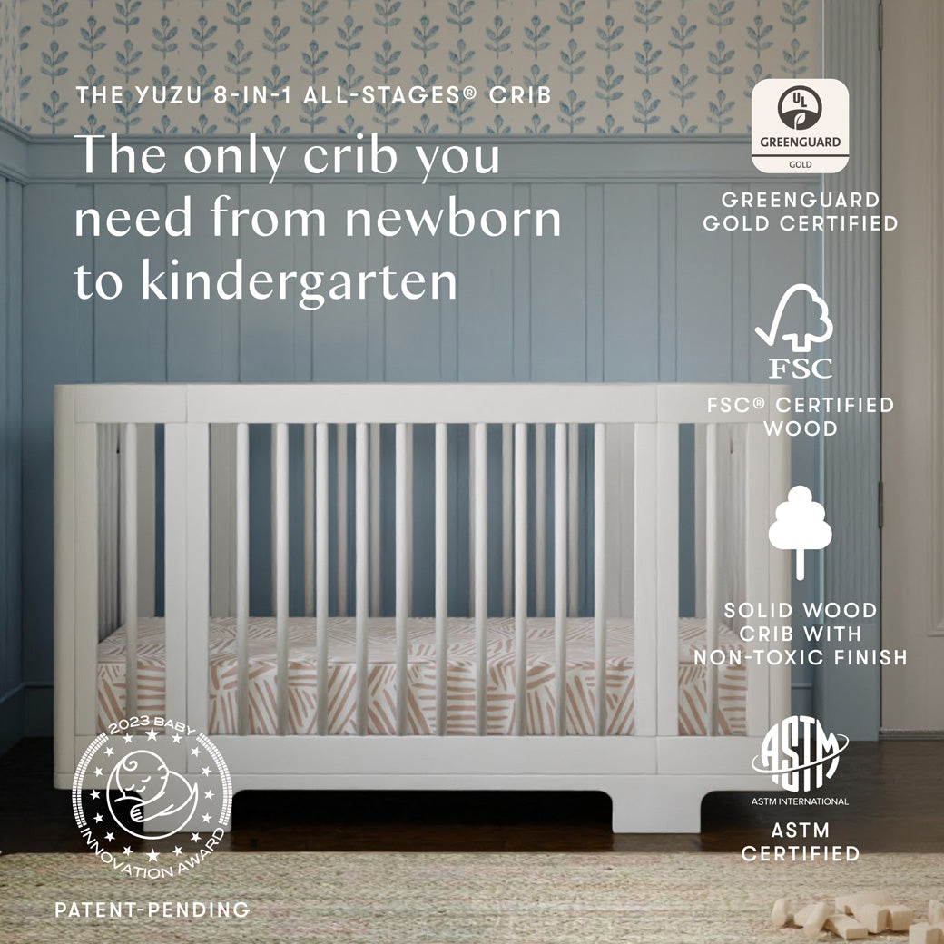 Yuzu 8-In-1 Convertible Crib With All Stages Conversion Kits