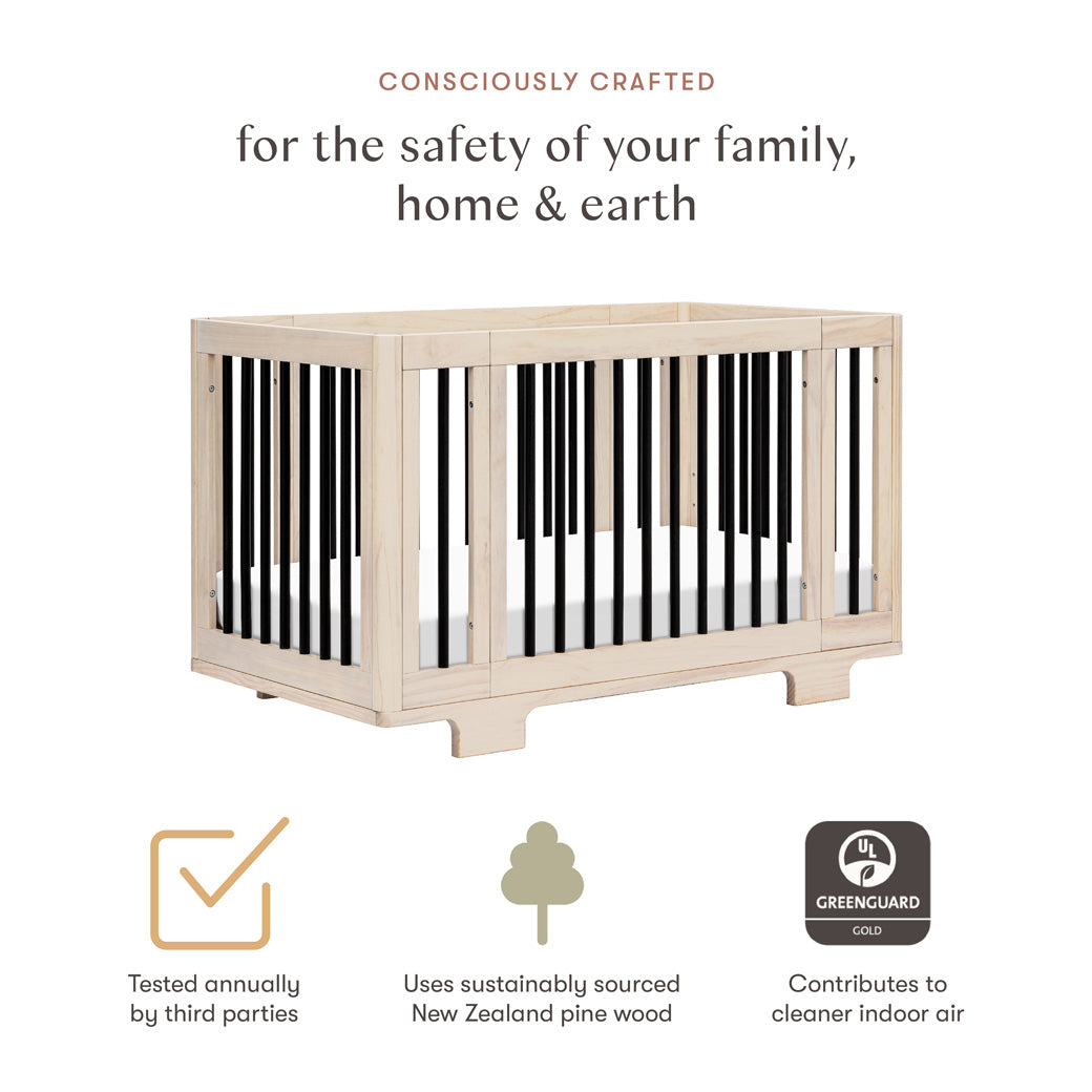 Certifications of Babyletto's Yuzu 8-In-1 Convertible Crib With All Stages Conversion Kits in -- Color_Washed Natural / Black