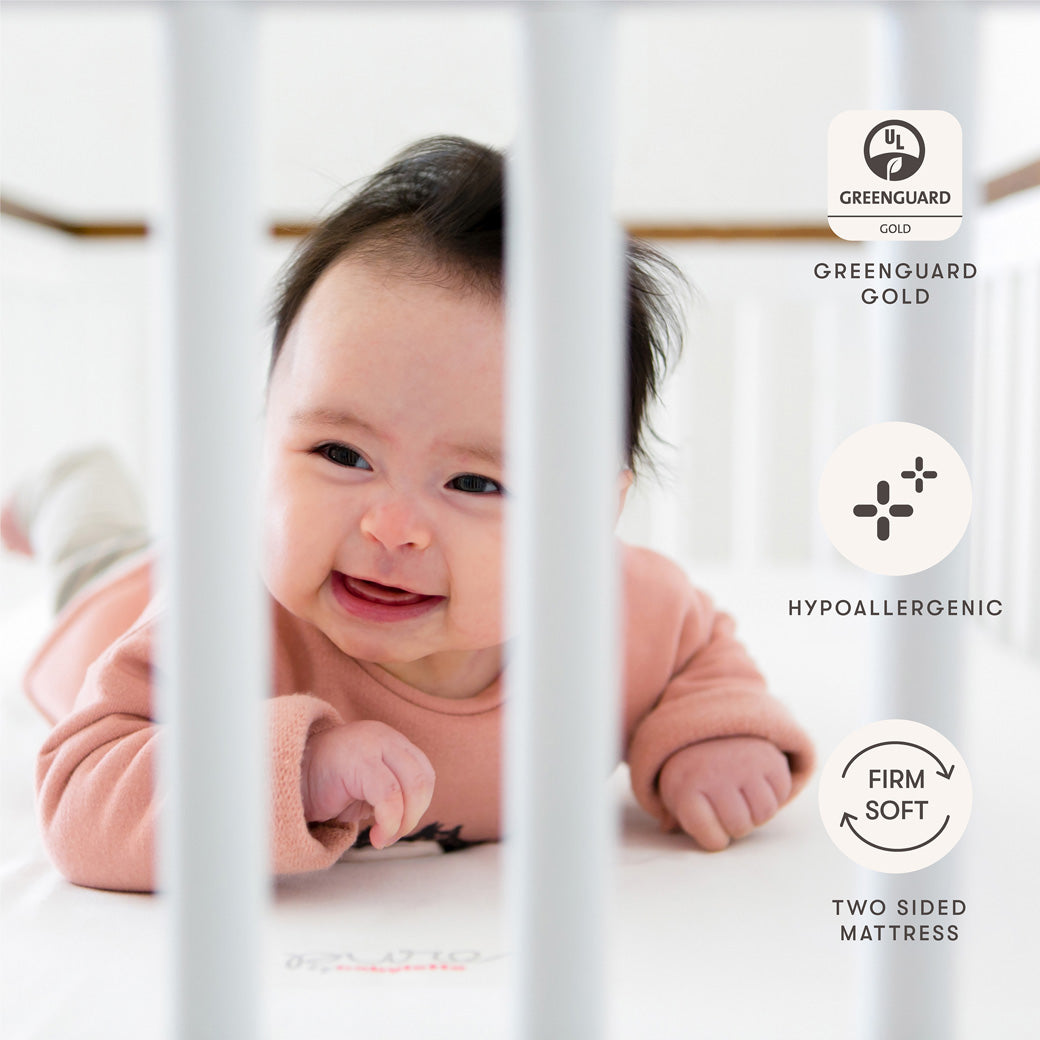 Pure Core 2-Stage Crib Mattress + Dry Waterproof Cover