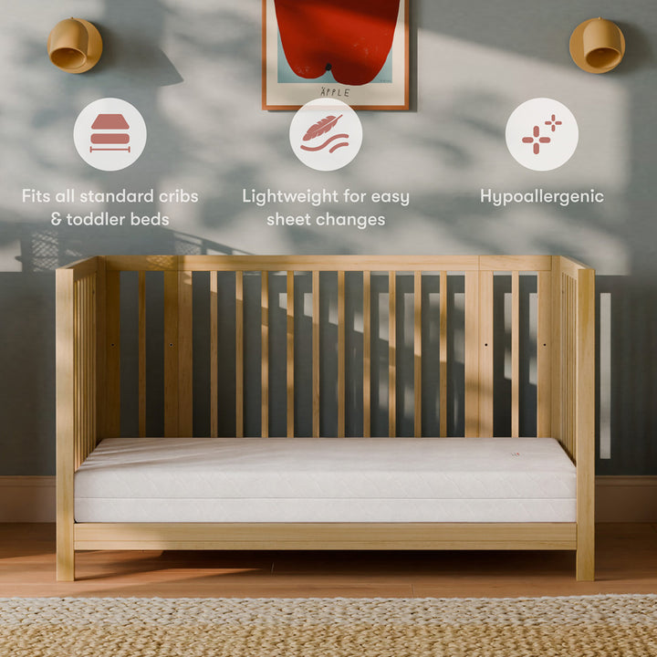 Pure Core 2-Stage Crib Mattress + Dry Waterproof Cover