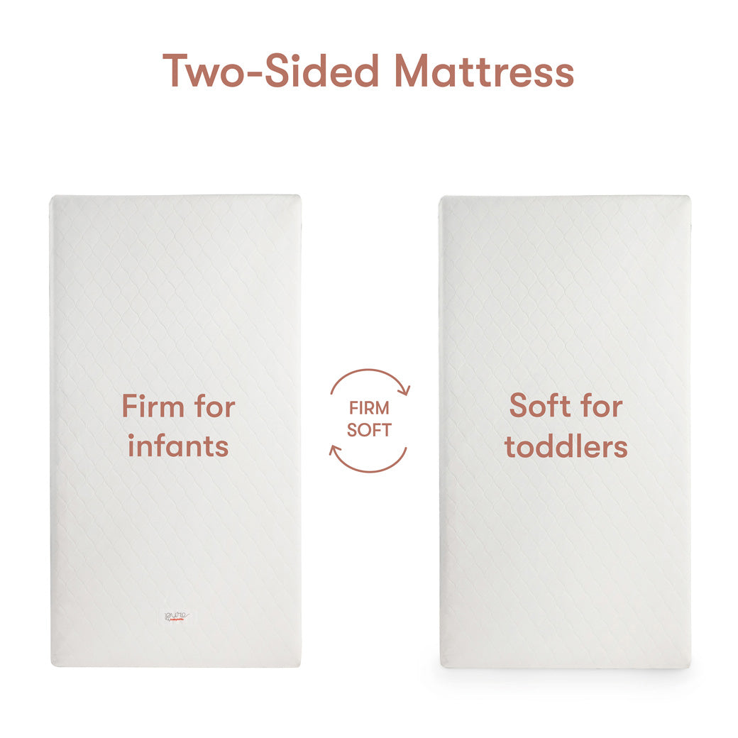 Pure Core 2-Stage Crib Mattress + Dry Waterproof Cover