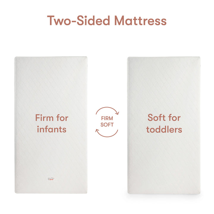 Pure Core 2-Stage Crib Mattress + Dry Waterproof Cover