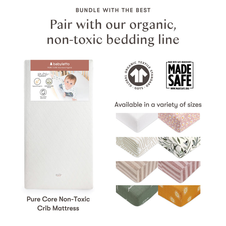 Pure Core 2-Stage Crib Mattress + Dry Waterproof Cover