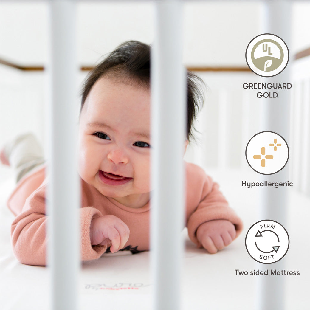 Pure Core 2-Stage Crib Mattress + Dry Waterproof Cover