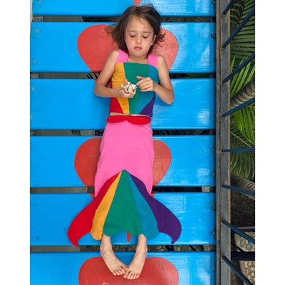 Rainbow Mermaid Pajama Costume