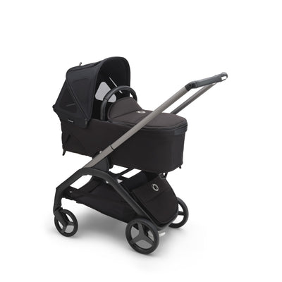 Bugaboo Dragonfly Breezy Sun Canopy on a bassinet  in -- Color_Midnight Black