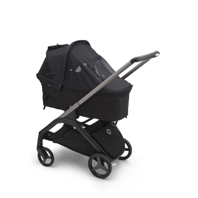 Bugaboo Dragonfly Breezy Sun Canopy with the mosquito net in -- Color_Midnight Black