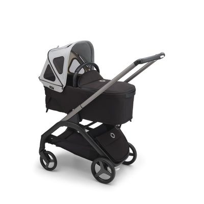 Bugaboo Dragonfly Breezy Sun Canopy on a bassinet in -- Color_Misty Grey
