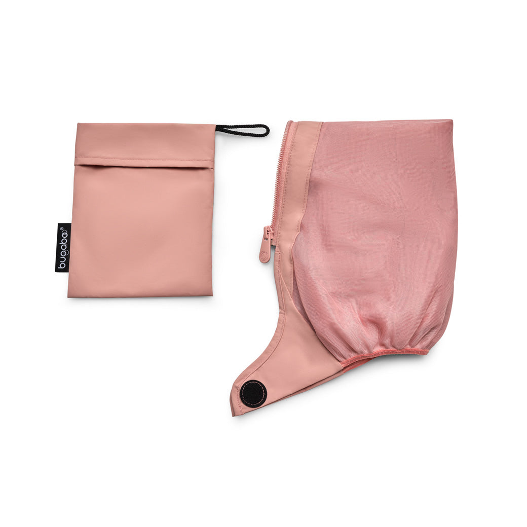 Bugaboo Dragonfly Breezy Sun Canopy mosquito net and pouch  in -- Color_Morning Pink