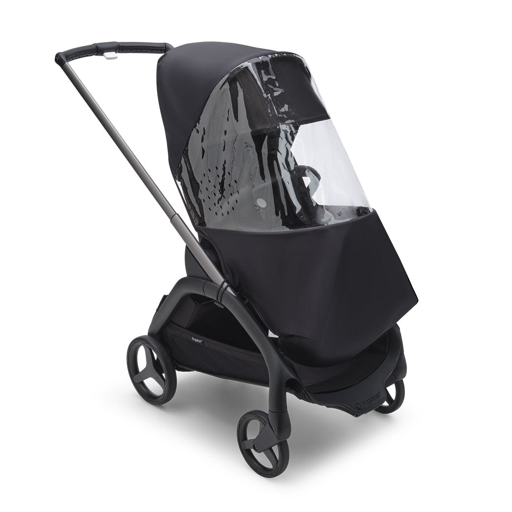 Bugaboo Dragonfly Rain Cover over the stroller 