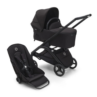 Bugaboo Dragonfly Stroller With Bassinet in -- Color_Midnight Black