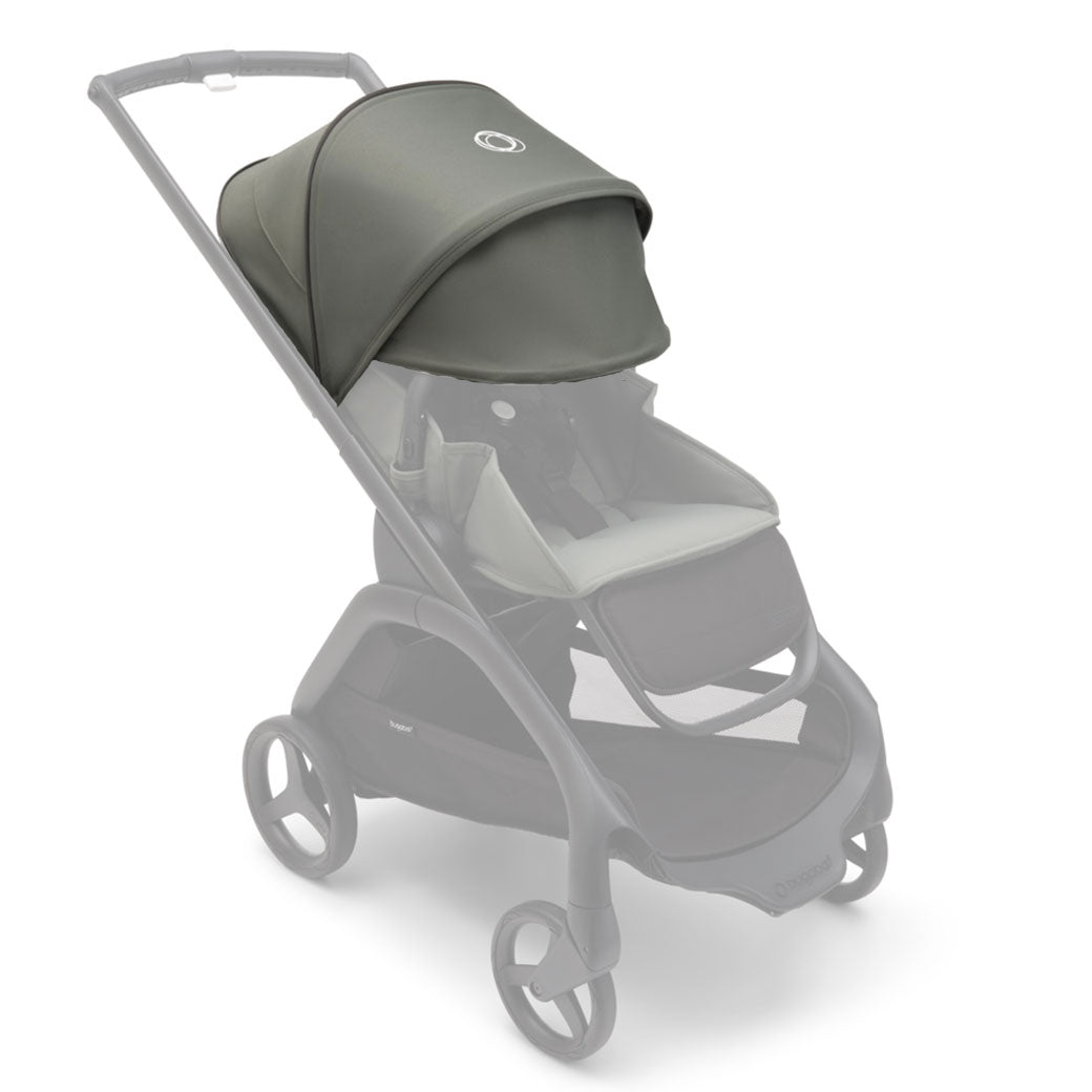 Bugaboo Dragonfly Sun Canopy on a stroller in -- Color_Forest Green