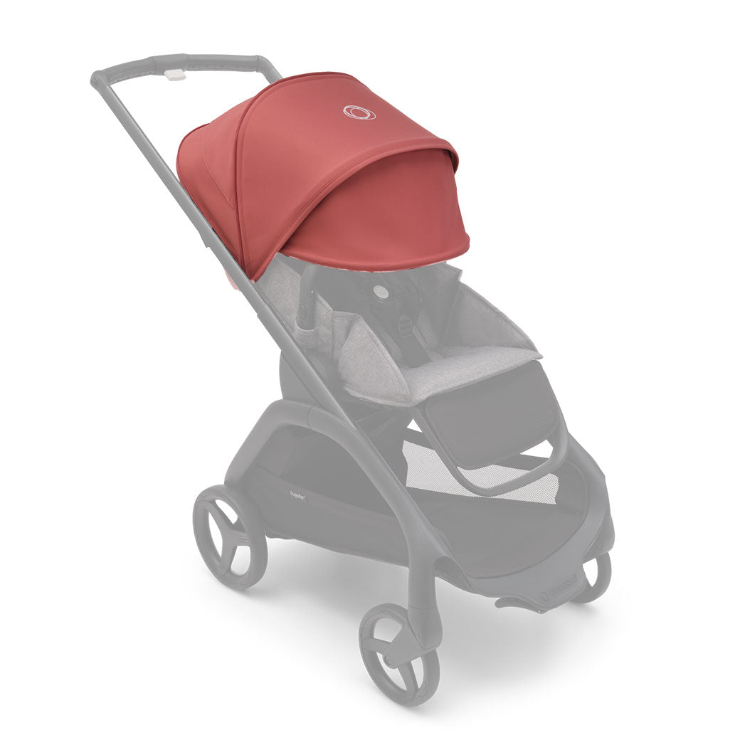 Bugaboo Dragonfly Sun Canopy on a stroller  in -- Color_Sunrise Red
