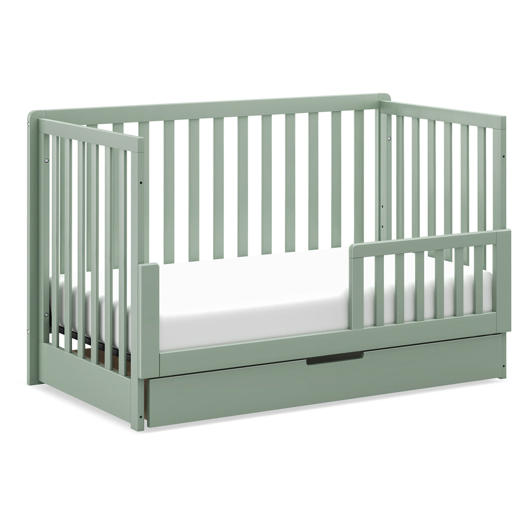 Carter's by DaVinci Colby 4-in-1 Convertible Crib with Trundle Drawer as toddler bed in -- Color_Light Sage