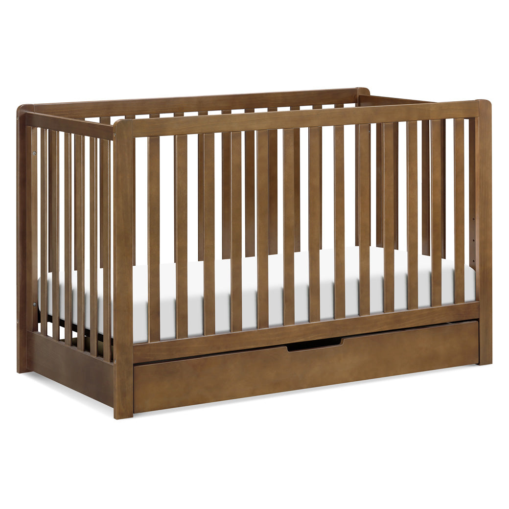 Carter's by DaVinci Colby 4-in-1 Convertible Crib with Trundle Drawer in -- Color_Walnut
