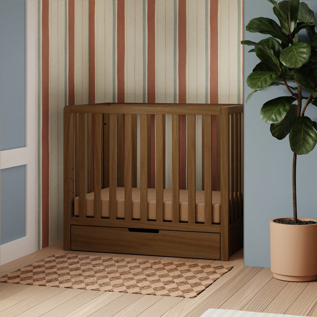 Colby 4-in-1 Convertible Mini Crib with Trundle