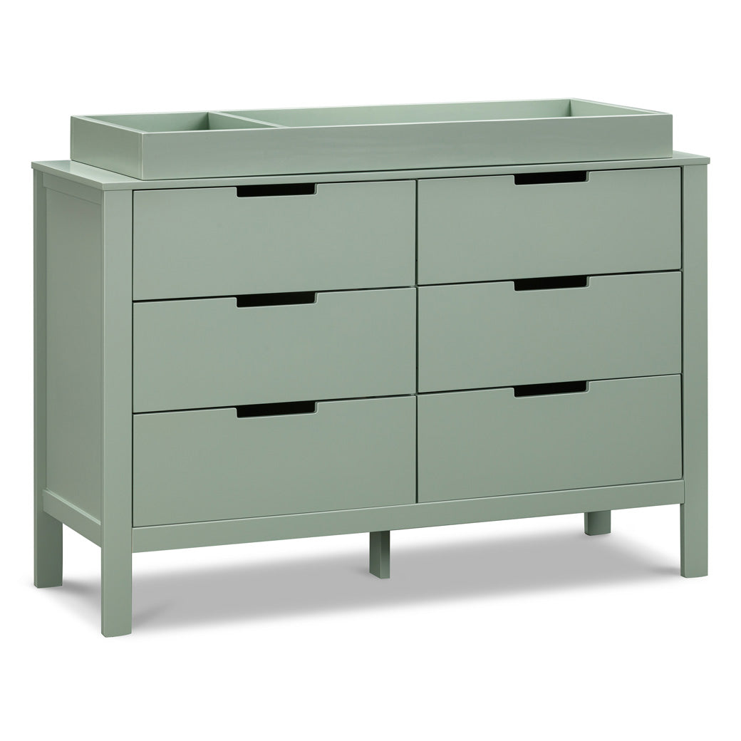 Carter's by DaVinci Colby 6-Drawer Dresser with changing tray in -- Color_Light Sage