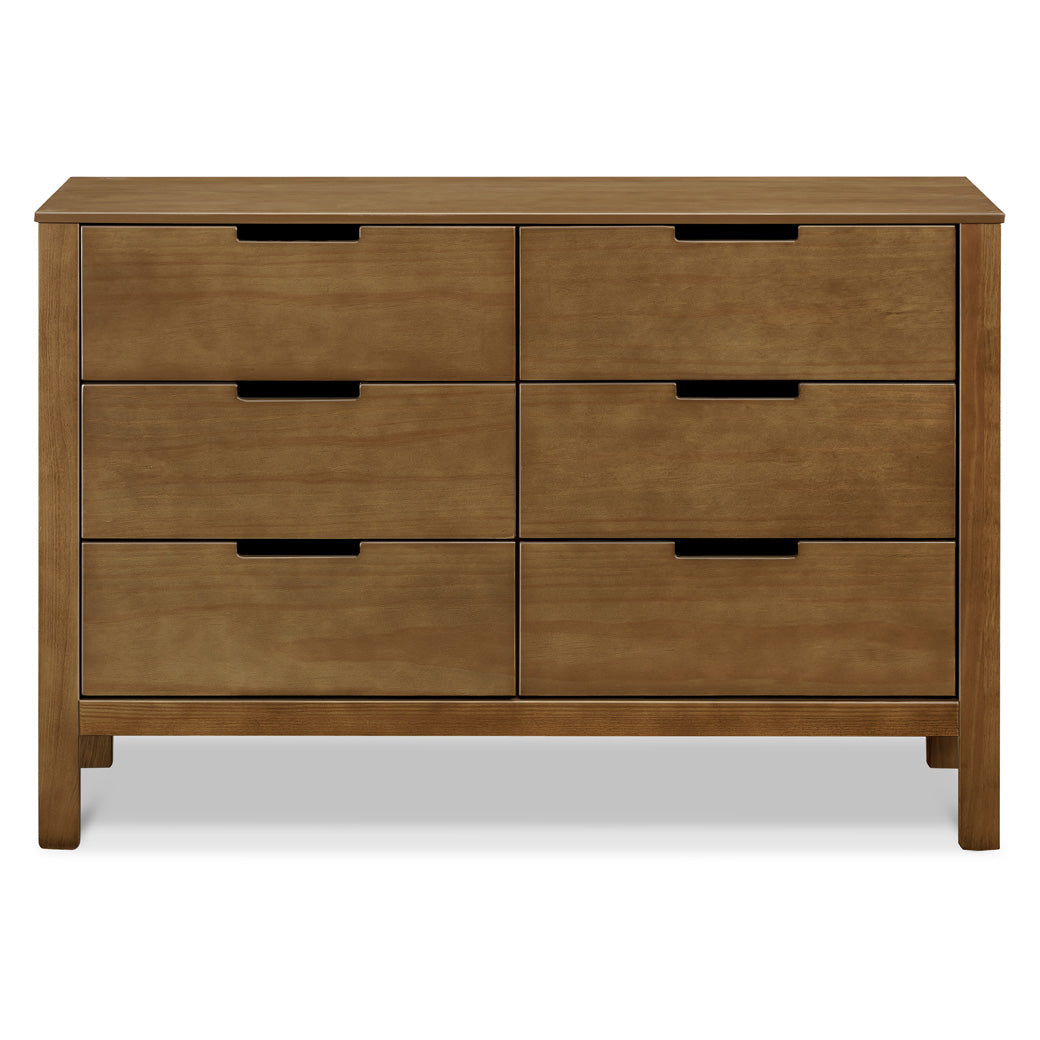 Front view of Carter's by DaVinci Colby 6-Drawer Dresser in -- Color_Walnut