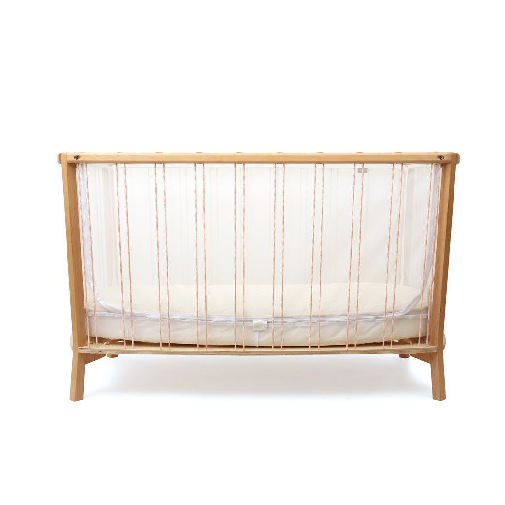 Charlie Crane KIMI Baby Bed with cords set vertically  in -- Color_Bois de Rose