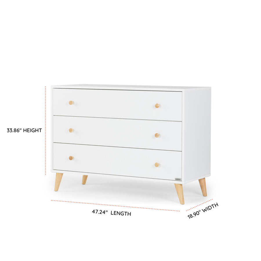 3 drawer dresser white dadada