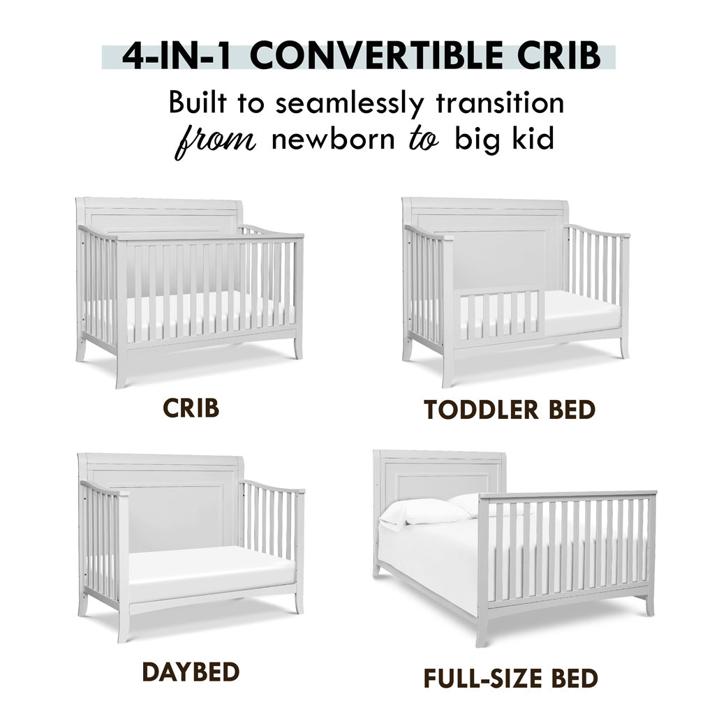 Conversions of DaVinci Anders 4-in-1 Convertible Crib in -- Color_Cloud Grey