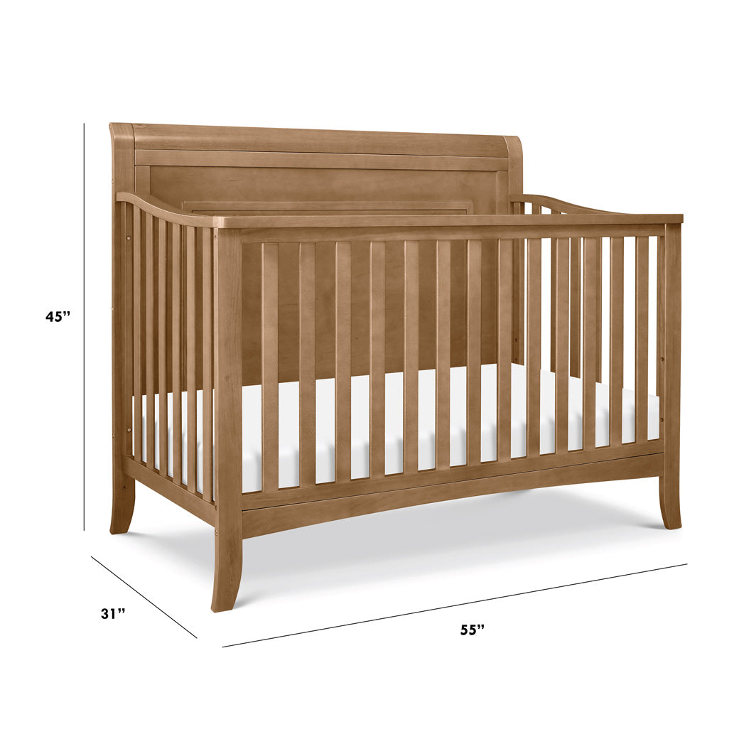 Dimensions of DaVinci Anders 4-in-1 Convertible Crib in -- Color_Hazelnut