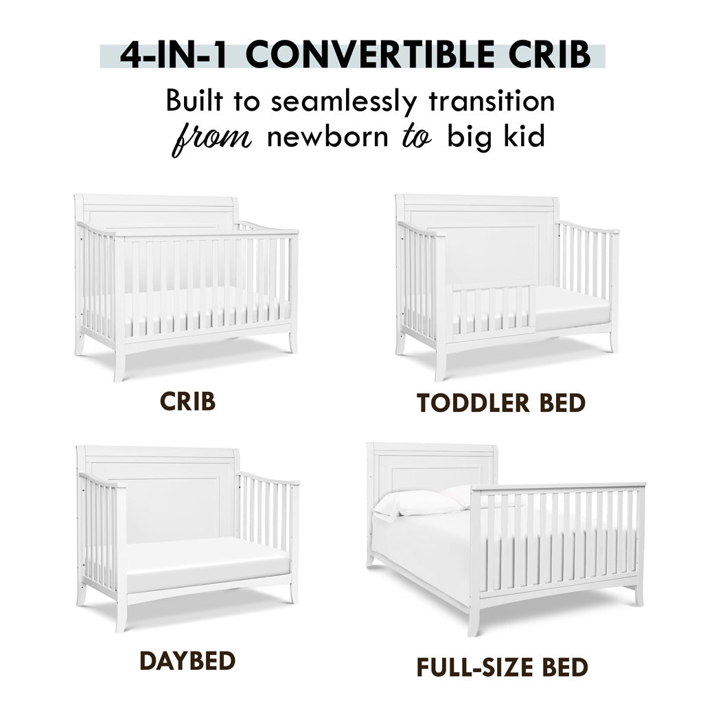 Transitions of DaVinci Anders 4-in-1 Convertible Crib in -- Color_White