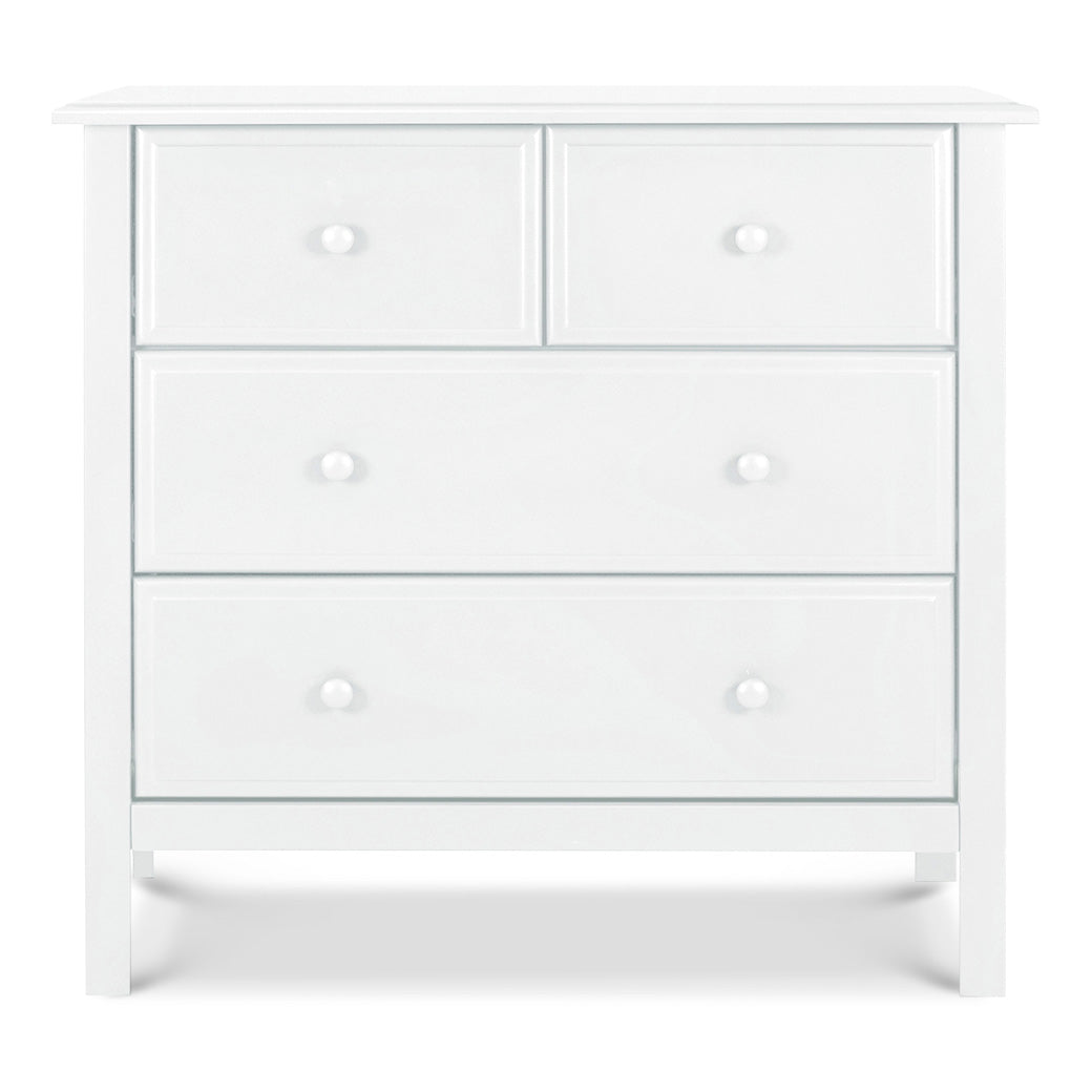 Front view of DaVinci Autumn 4-Drawer Dresser in -- Color_White