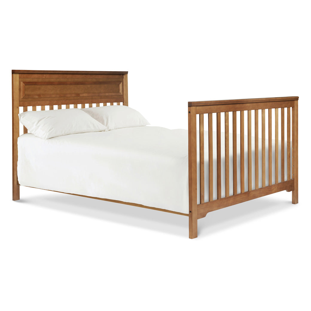 DaVinci Autumn 4-in-1 Convertible Crib as full-size bed in -- Color_Chestnut