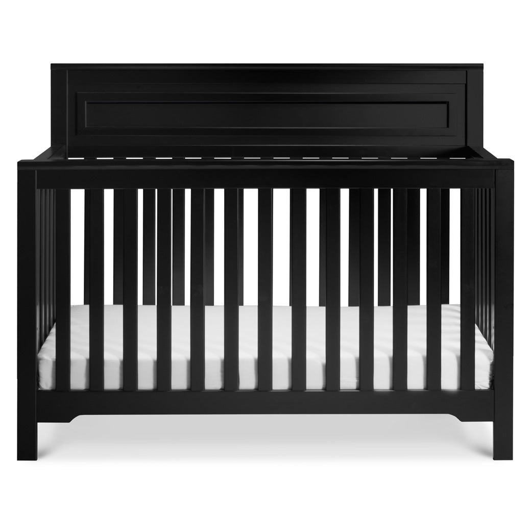 Front view of DaVinci Autumn 4-in-1 Convertible Crib in -- Color_Ebony