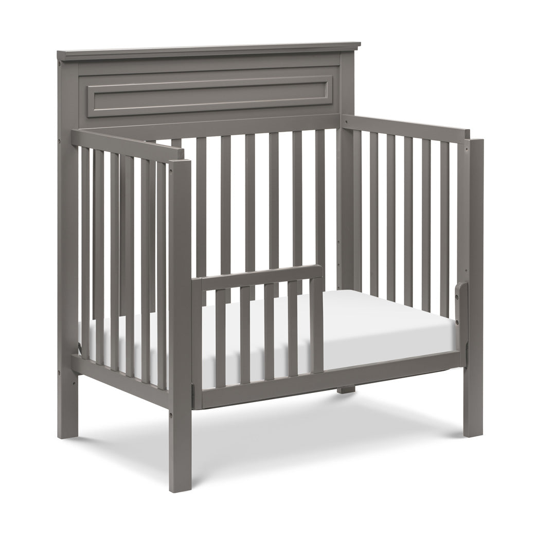 DaVInci Autumn 4-in-1 Convertible Mini Crib as toddler bed in -- Color_Slate