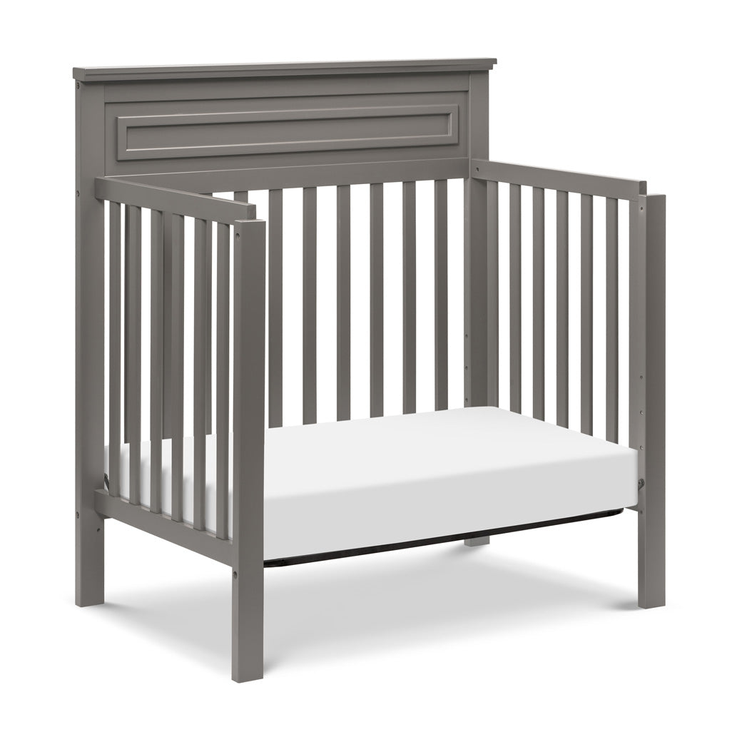 DaVInci Autumn 4-in-1 Convertible Mini Crib as daybed in -- Color_Slate
