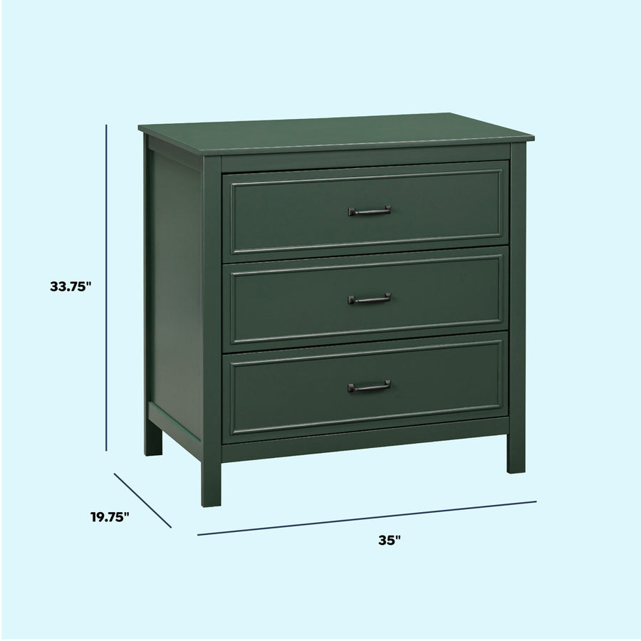 DaVinci Charlie 3-Drawer Dresser - Ebony DaVinci Charlie 3-Drawer Dresser - Ebony