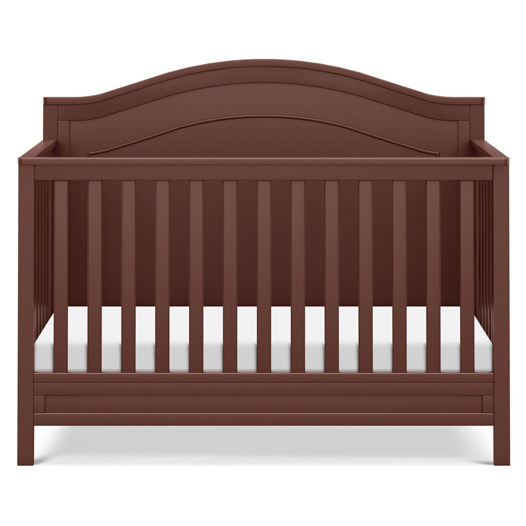 Front view of The DaVinci Charlie 4-in-1 Convertible Crib in -- Color_Crimson