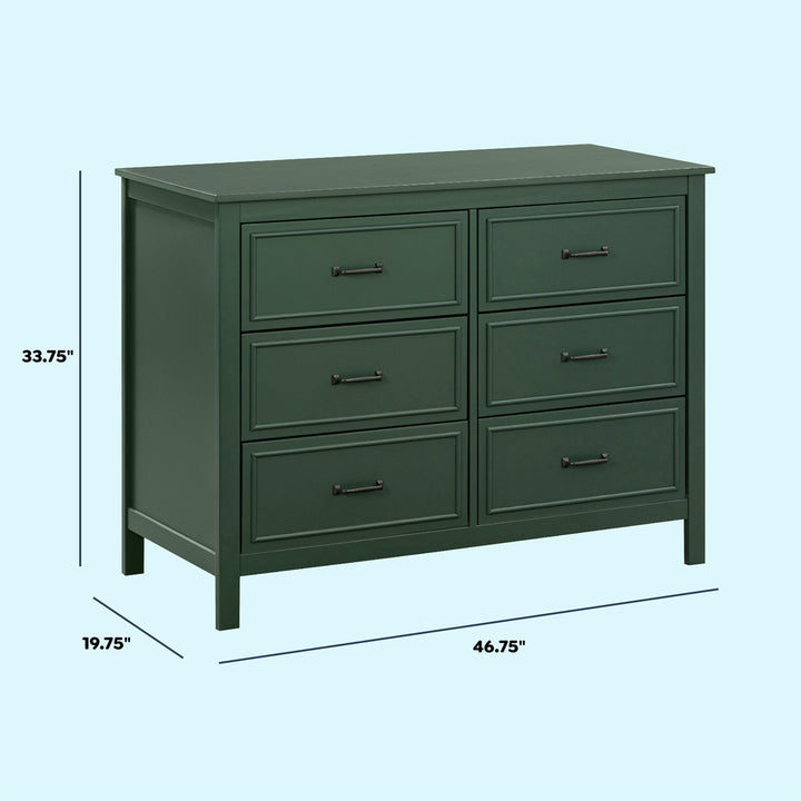davinci charlie dresser 3-Drawer Smooth Glide DaVinci Charlie 6 Drawer Double