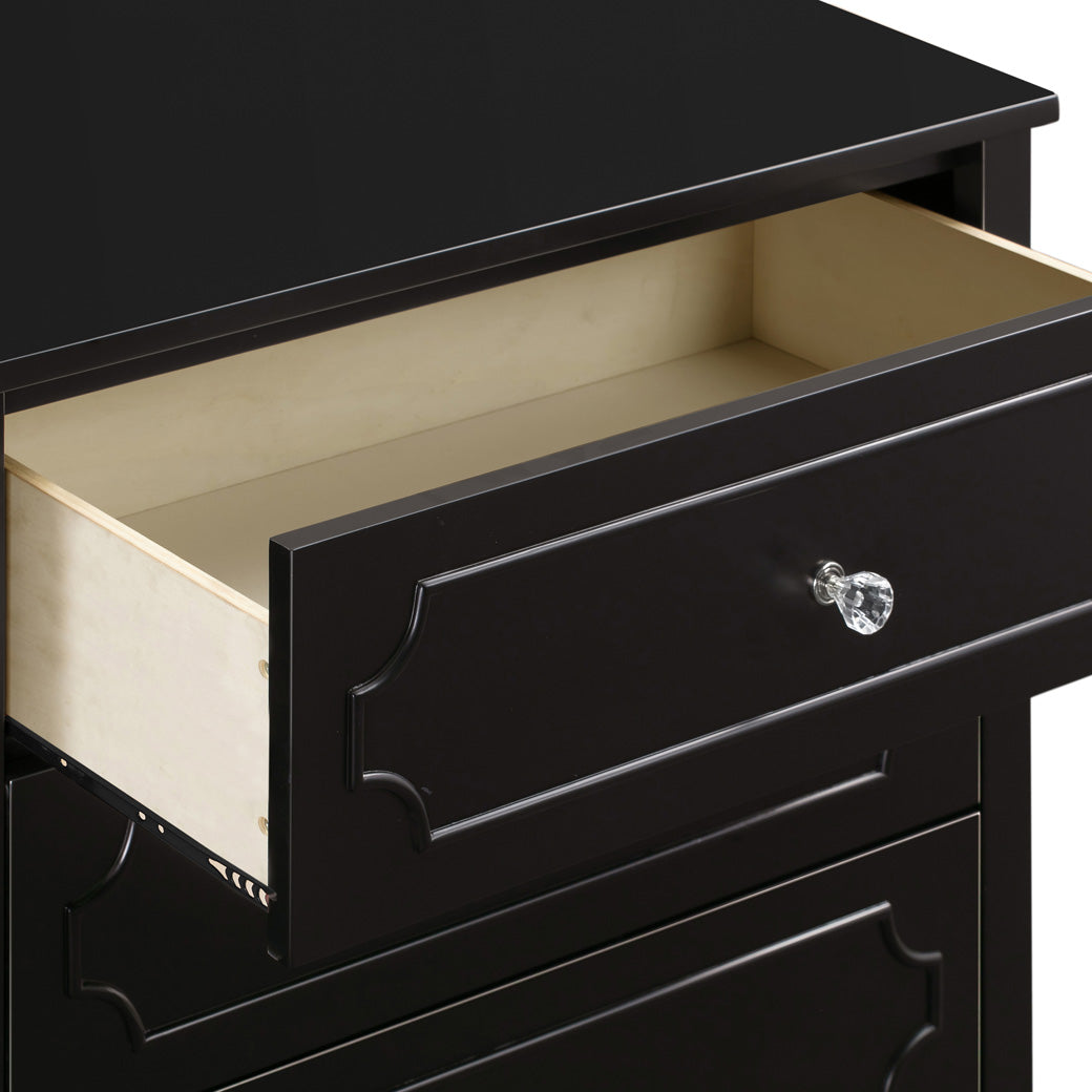 DaVinci Chloe Regency 3-Drawer Dresser with open drawer  in -- Color_Ebony