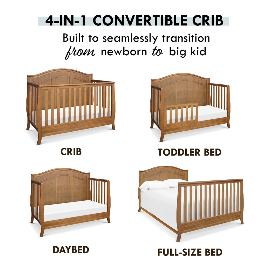 DaVinci Emmett 4-in-1 Convertible Crib in -- Color_Chestnut