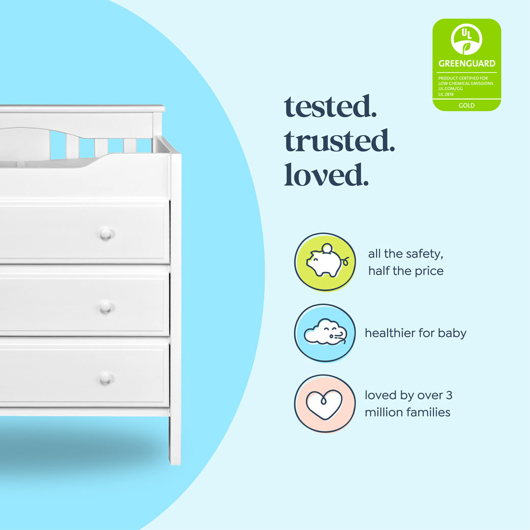 Jayden 3-Drawer Changer Dresser