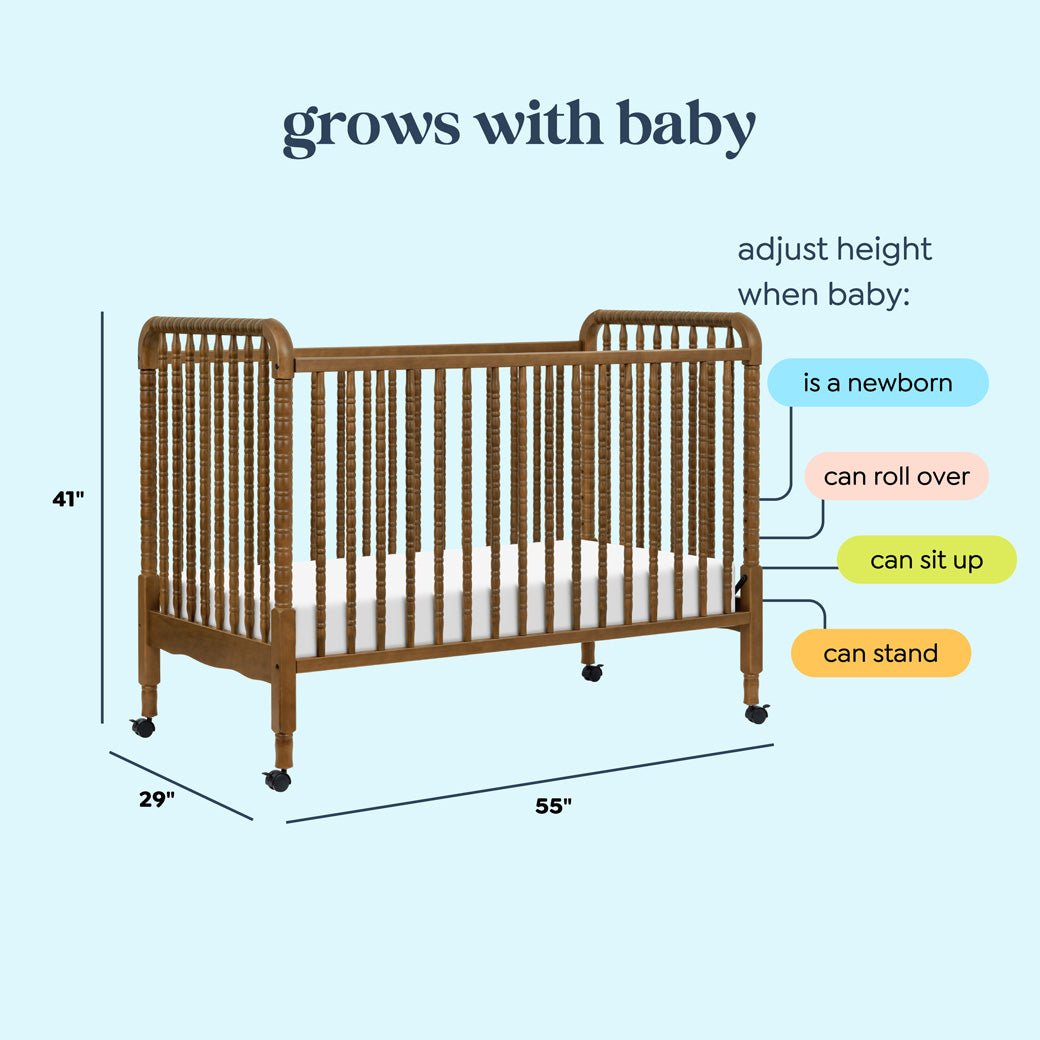 Jenny Lind 3-in-1 Convertible Crib